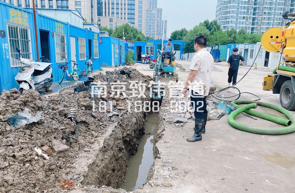 329石埠桥管道置换开挖